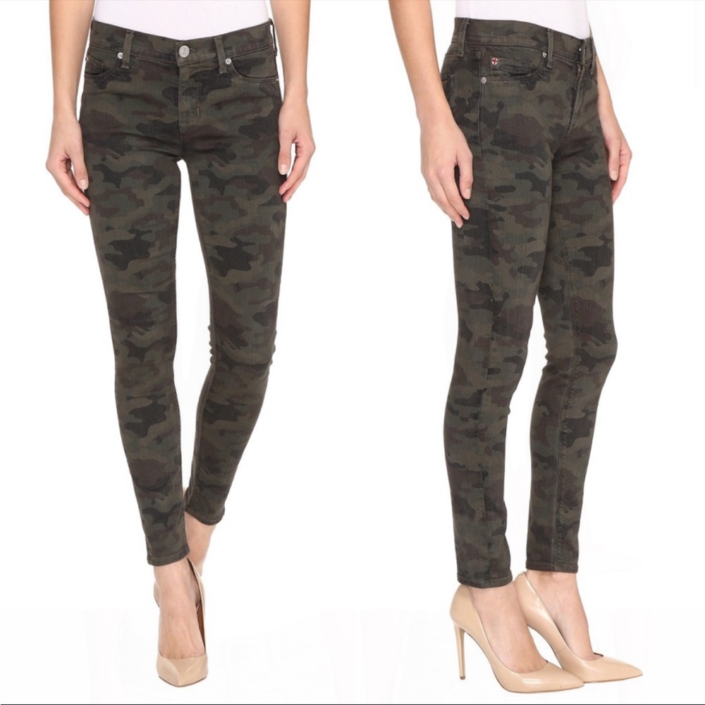 HUDSON Jeans Collin Mid Rise Camo Skinny Ankle Jeans, Size 30
